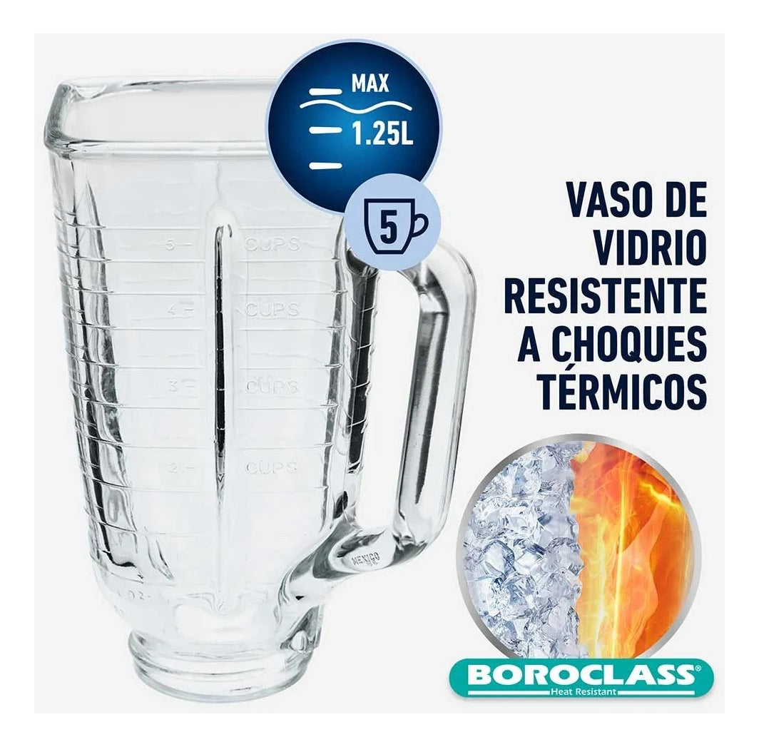 Vaso Para Licuadora Oster Vaso De Licuadora Vaso Vidrio De 1.25 Litos Arcashopping Jarra De Licuadora Jarra De Licuadora De Repuesto Cuadrada Vaso De Licuadora Oster Repuesto De Licuadora