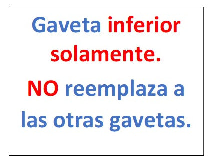Gaveta Inferior Freezer Fensa Mademsa (ver Modelos)