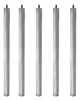 Cinco Ánodos De Magnesio Original Mademsa 50 Cm 80 A 150 Lt