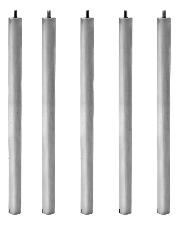 Cinco Ánodos De Magnesio Original Mademsa 50 Cm 80 A 150 Lt