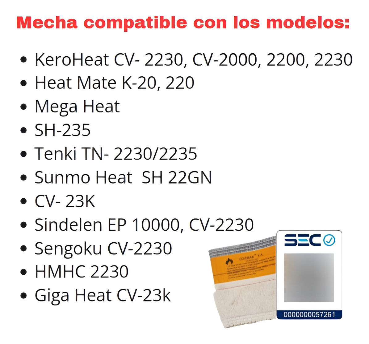 Mecha Estufa Kero Heat Cv2230