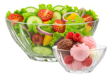 1 Ensaladera 1.85cc + 6 Bowls 350cc Vidrio Allegra Color Transparente Arganda