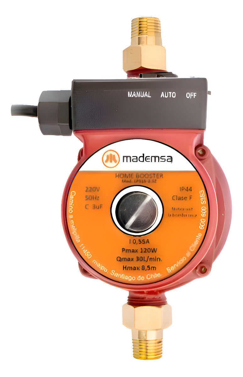 Bomba De Agua O Presurizadora Mademsa Brs120 26l/m 3/4 Nueva
