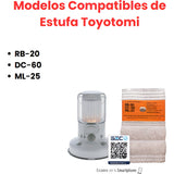 Mecha Certificada Para Toyotomi  Rb 20 - Dc 60 Y Ml 25