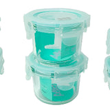 Pack 6 Potes Vidrio Herméticos Pequeños (150+165+210 Ml)*2