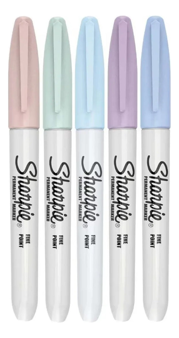 Marcadores Permanente Punta Fina Sharpie Mistic X5 Colores
