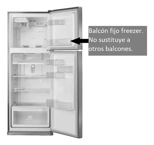Balcón Fijo Freezer Refrigeradores Fensa Modelos TX60 Y TX61