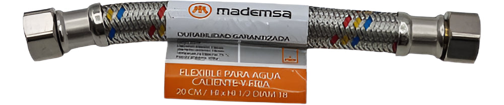 Flexible Agua Calefon 20cm Hixhi 1/2 Diámetro 18