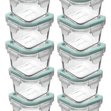 Pack De 10 Mini Herméticos De Vidrio Allegra 210ml