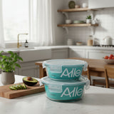 Pack 2 Contenedores Herméticos Vidrio Allegra (720+370 Ml)