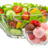 1 Ensaladera 1.85cc + 6 Bowls 350cc Vidrio Allegra Color Transparente Arganda