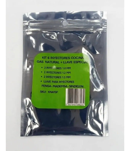 Kit 6 Inyectores Cocina Gas Natural + Llave Fen/mad/sind