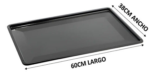 Bandeja Para Horno De Cocina 60 X 38 Cm Negro