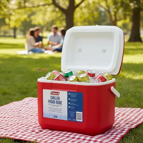 Cooler Coleman Chiller 16QT 15 Lt Rojo Rojo