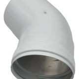 Codo De 45° Para Tiro Forzado Mademsa Ducto 80 Mm