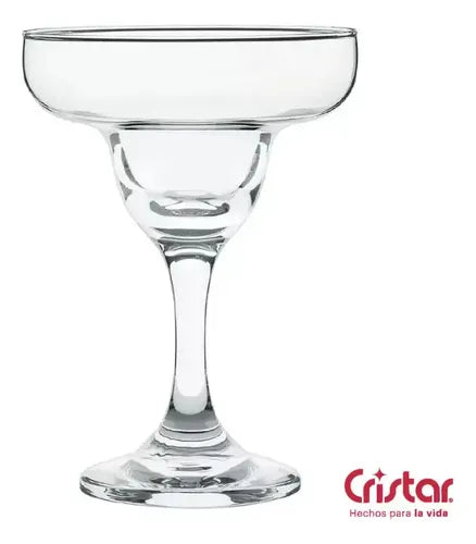 Set 4 Copas Margarita 266ML Línea Cristar Transparente