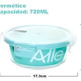Pack 3 Herméticos Circulares Vidrio (720+320+320 Ml) Allegra