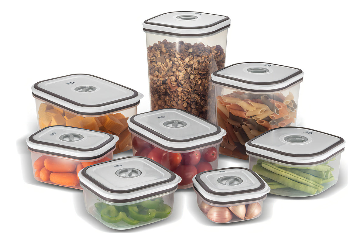 Set Contenedores De Plástico Herméticos Fensa 8 Unidades