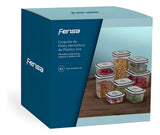 Set Contenedores De Plástico Herméticos Fensa 8 Unidades