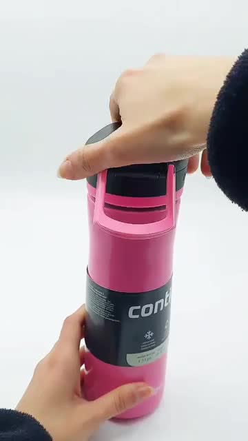 Botella Agua Acero Inoxidable Jackson Chill 591ml Tapa Botón Color Rosa