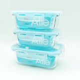 Pack 3 Herméticos De Vidrio (600+420+420 Ml) Allegra