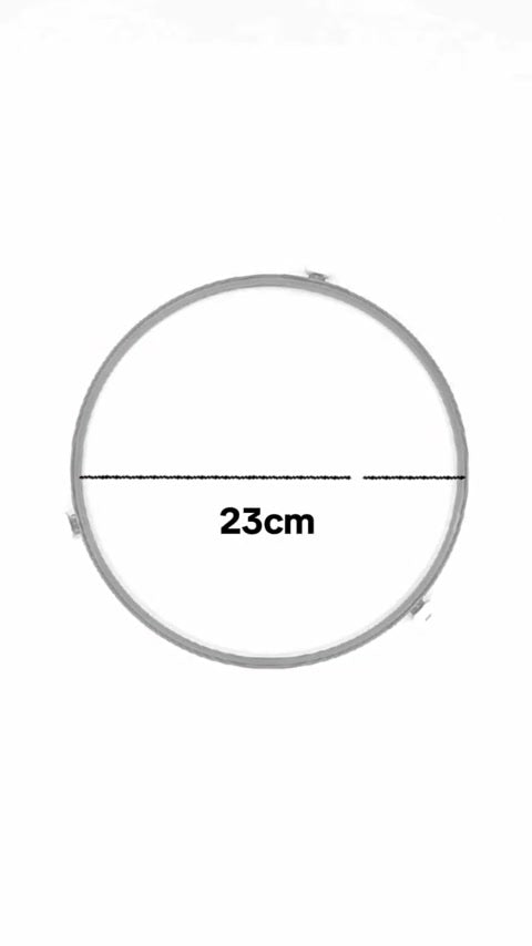 Aro Giratorio Microondas 23 Cm Diámetro