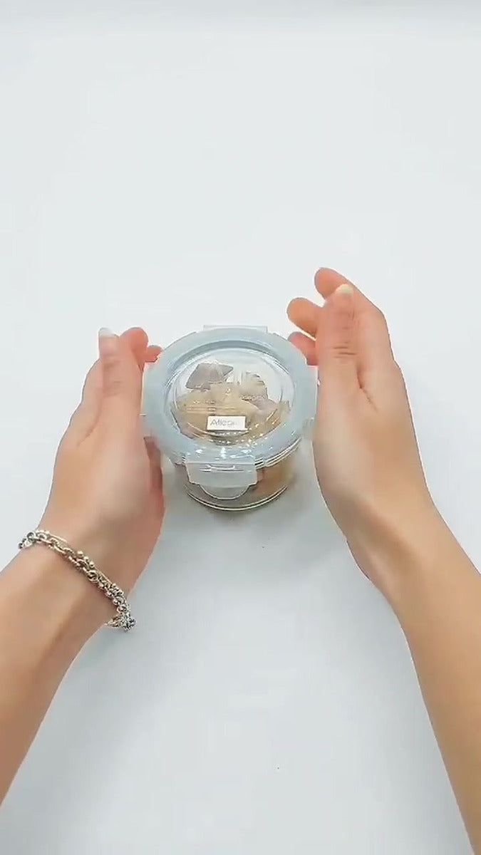 Pack 6 Potes Vidrio Herméticos Pequeños (150+165+210 Ml)*2