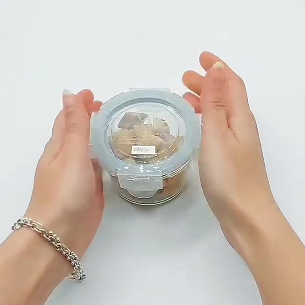 Pack 6 Potes Vidrio Herméticos Pequeños (150+165+210 Ml)*2