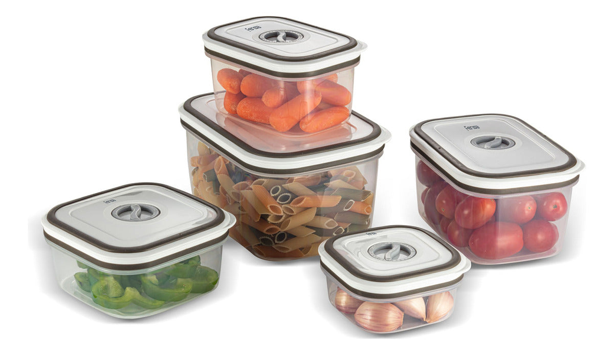 Set 8 Contenedores Herméticos Máxima Calidad Libres De Bpa
