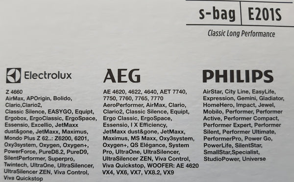 Kit 4 Bolsas Aspiradora Electrolux Eqp20