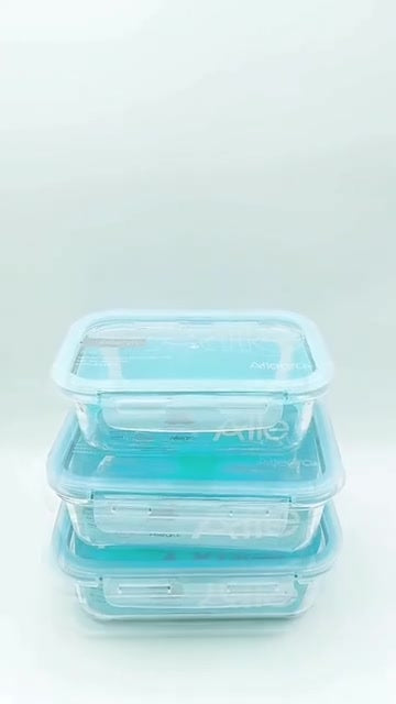 Pack 4 Contenedores Herméticos Vidrio (420+600+750+1000 Ml)