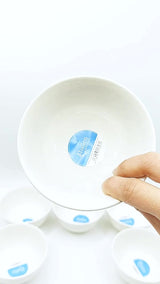 Set 6 Bowl Porcelana Hallen 11,5 Cm Color Blanco