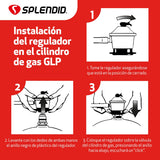 Regulador De Gas Licuado Splendid De 5-11-15kg Certificado Color Plateado
