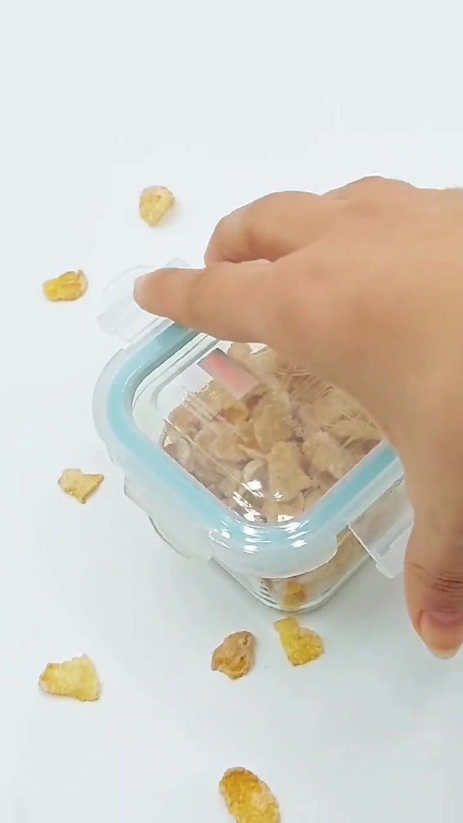 Pack De 10 Mini Herméticos De Vidrio Allegra 210ml