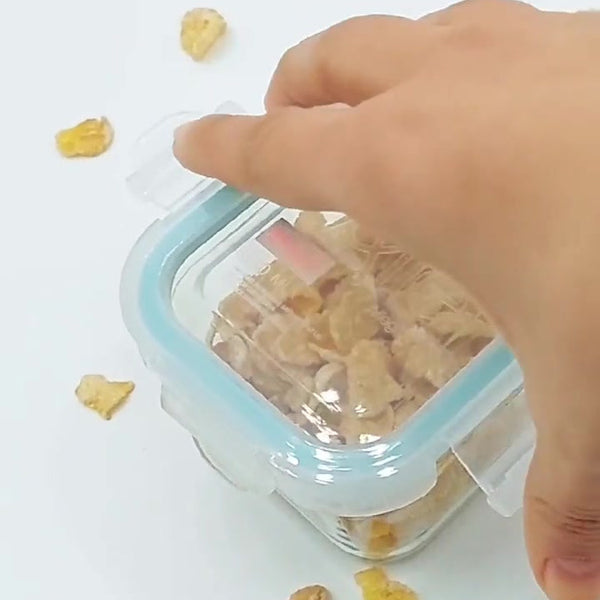 Pack De 10 Mini Herméticos De Vidrio Allegra 210ml