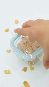 Pack De 10 Mini Herméticos De Vidrio Allegra 210ml
