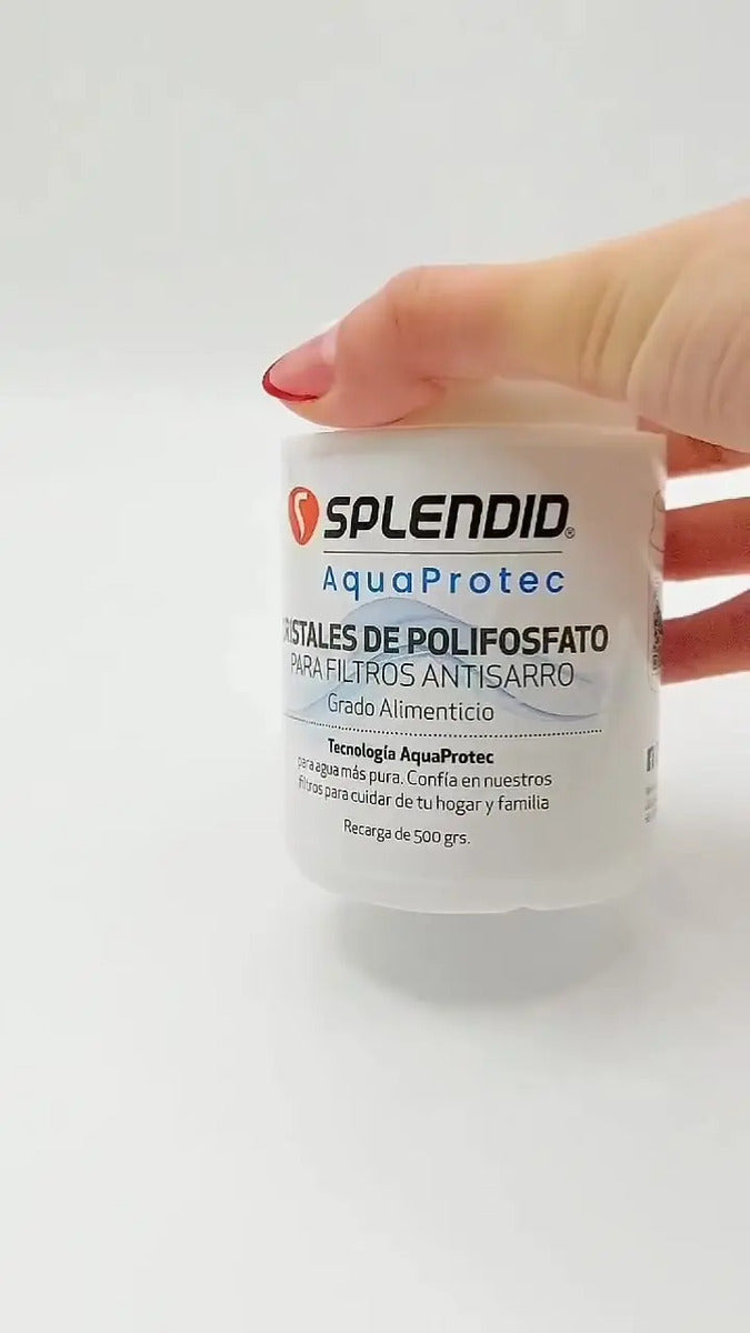 Recarga 500 Gr Cristales De Polifosfato Splendid Aquaprotec