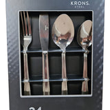 Juego De 24 Piezas De Cuchillería Perlado Krons