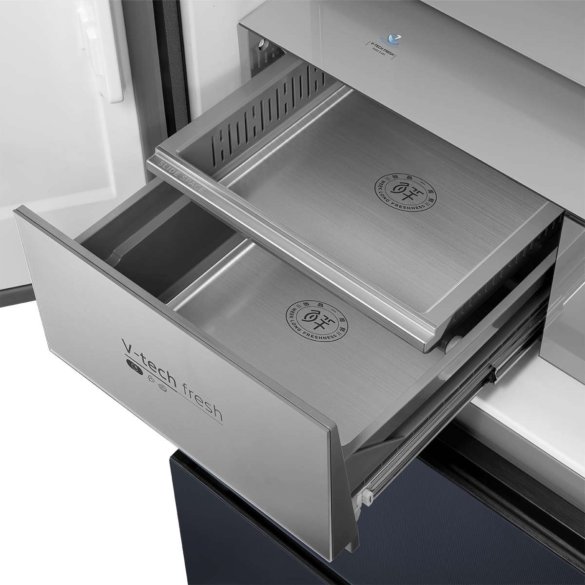 Refrigerador Midea MDRFD705BIE70 Perfect Fit, detalle