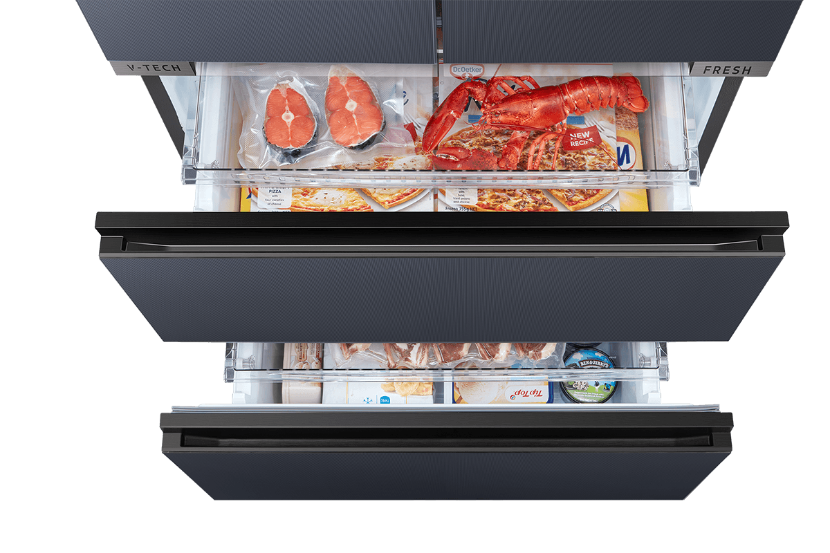 Refrigerador Midea MDRFD705BIE70 Perfect Fit, detalle