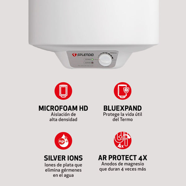 Termo eléctrico Splendid TM-120S instalado